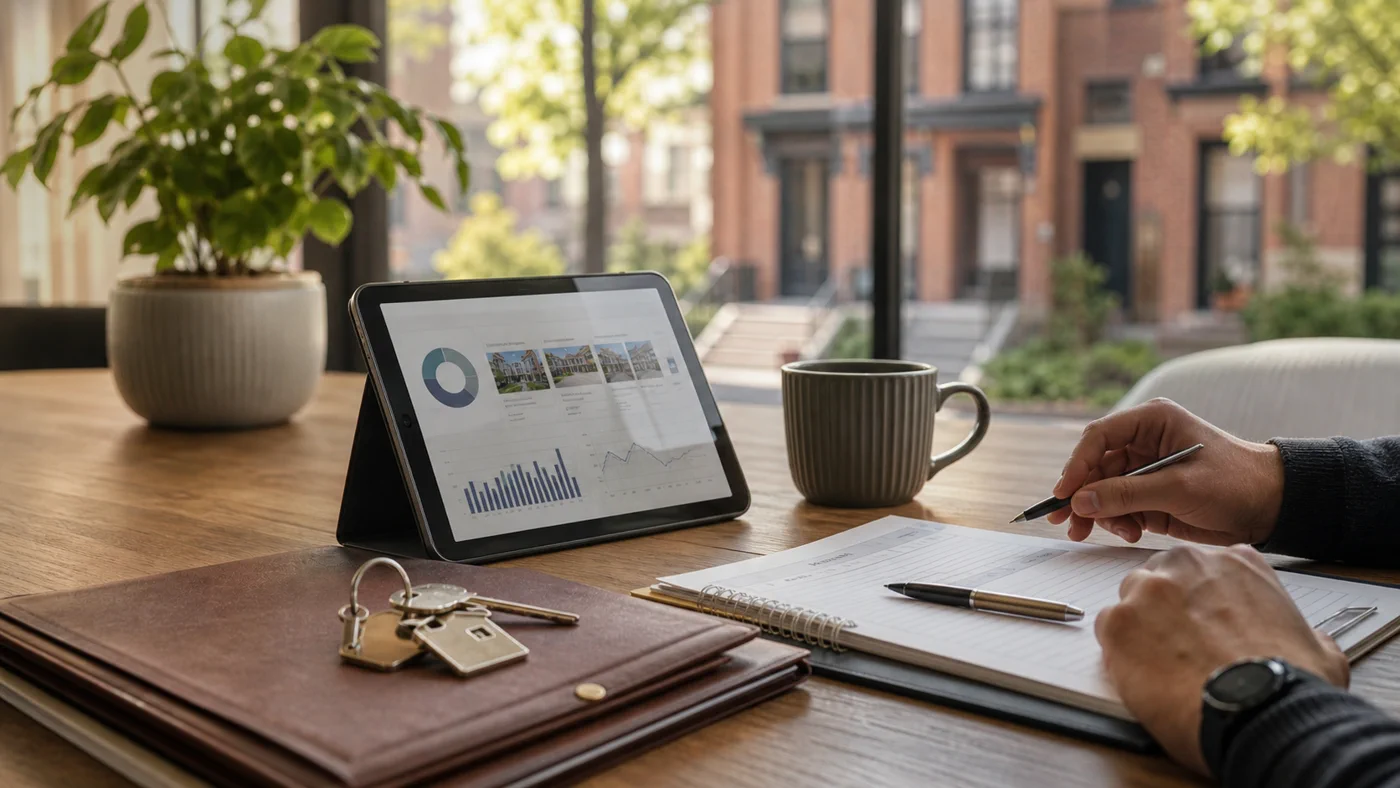 Keys, rental planning notes, and a property dashboard for Cincinnati rental management.